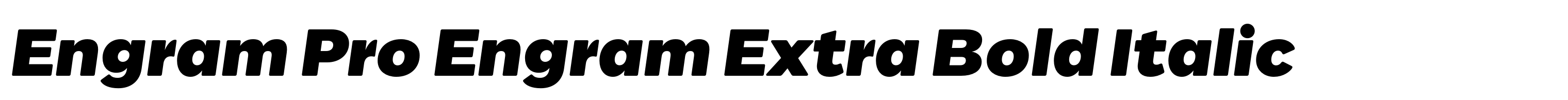 Engram Pro Engram Extra Bold Italic